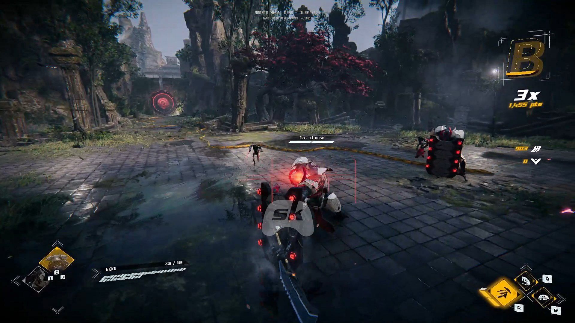 Dodge at the correct moment to inflict bonus damage (Image via Sportskeeda Gaming // SCREEN JUICE)